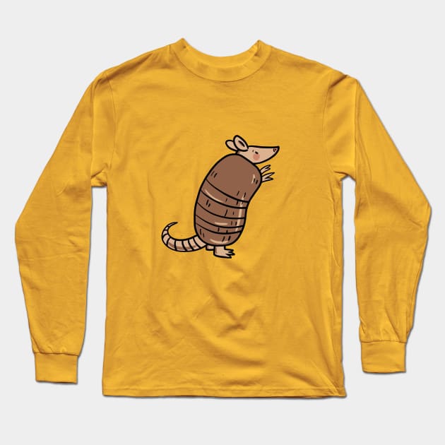 Armadillo Long Sleeve T-Shirt by Otterlyalice